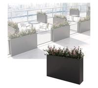 OutdoorMetalJardinière avec cloison basse Séparateur décoratif pour succulentes Pot pour jardin/restaurant/patioPartitions 100 x 70 cm