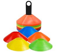OUTDOORN 25 cônes de marquage colorés, Accessoires pour l'entraînement de Football et de Slalom - Accessoires d'entraînement en extérieur