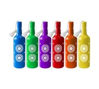 Outdoors Blast Bottles, Indoor and Outdoor Range Targets, Adjustable Exploding Silhouette Set, Portable Gear Equipment, 6 Pieces, Excellent for Practice, Backyard, Game, Training, 2.17x8.27 inches