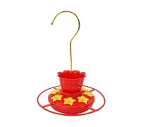 Outdoors Hummingbird Feeders, Wild Bird Feeder with 8 Feeding Ports, 7.48x5.71x5.71 inch, Bee and Ant Proof Flower Design for Wildlife Attraction in Yard Patio Lawn Balcony Garden