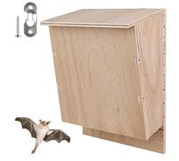 Outdoors - Nichoir pour chauve-souris - 24 x 8,3 x 9,9 cm - Résistant aux intempéries - Grand abri pour chauves-souris - En bois - Kit de construction - Hôtel à chauve-souris - Quartier d'été et