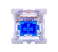 Outemu (Gaote) Lot de 65 commutateurs bleus à 3 broches Clicky & Tactile (50 gf) Anti-poussière RGB Compatible Cherry MX et Gateron pour remplacement de clavier mécanique à monter soi-même