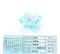 Outemu-Interrupteurs de clavier mécanique,Clicky silencieux,Tactile linéaire,similaire à Holy KrasnoSwitch,Lube,RVB,Gaming MX,3 broches - Type Silent Ocean Switch-70PCS