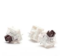 Outemu Lot de 36 commutateurs tactiles de clavier mécanique avec durée de vie de 50 millions de frappes, remplacement à chaud à 3 broches pour Redragon et (marron)