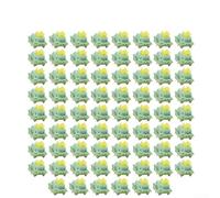 Outemu V2 V3 Lot de 70 commutateurs de clavier mécanique linéaire silencieux, prélubrifiés, 5 broches, compatibles avec les capuchons de touches style pour jeu et travail (B)