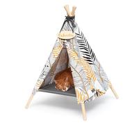Outentin Niche pour chien pour petits chiens et animaux domestiques - Lit élégant pour chat - Niche d'intérieur tendance - Tente pour chat et chat - Nombreux motifs - Tipi pour chiens et chats - 53 x