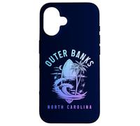 Outer Banks North Carolina Surf Planche de Surf Vintage Coque pour iPhone 16