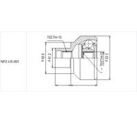 OUTER CV JOINT LAND ROVER DISCOVERY, RANGE ROVER -1998