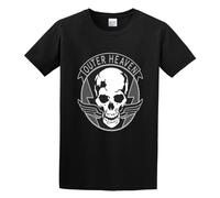 Outer Heaven Metal Gear Solid Unisex 100% Cotton Short-Sleeve T-Shirts Black XL