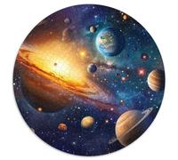 Outer Space 1000 Pièces Puzzle Rond Jouets Classiques Puzzle Circulaire Difficile Puzzles Classiques 1000pcs (67.5x67.5cm)