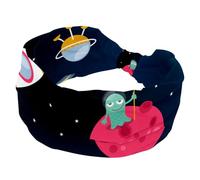 Outer Spaceship Galaxy Rockets Planet Bandeau élastique large turban souple antidérapant pour yoga, entraînement, sport, course à pied