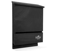 Outer Trails Bat House Habitat d'extérieur pour chauve-souris Noir Bois de cèdre naturel 2 chambres