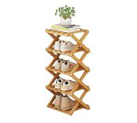 outer treasure Étagère à chaussures à plusieurs niveaux, étagère à chaussures étroite, sans installation, pliable en forme de X, étagère multicouche pour salle de bain, salon, entrée (couleur