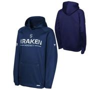 Outerstuff APRO_Rink_NHL Sweat à capuche junior de hockey sur glace, Bleu, Seattle Krk., 18 ans