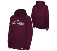 Outerstuff APRO_Rink_NHL Sweat à capuche junior de hockey sur glace, Rouge, Colorado Aval., 18 ans