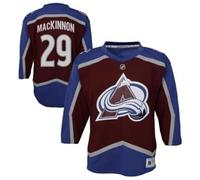 Outerstuff Junior_NHL Réplique du maillot de hockey sur glace, Rouge et bleu, Colorado Avlc_mackinnon, 8-12 ans