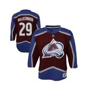 Outerstuff Junior_NHL Réplique du maillot de hockey sur glace, Rouge foncé, Colorado Avl_mackinnon, 14-18 ans