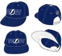 OUTERSTUFF Lifestyle Graphic NHL Junior Flat Brim Snapback Kappe, Tampa Bay Lightning, blau, OSFA