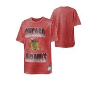 Outerstuff Time to Shine NHL T-shirt pour enfant Équipes de hockey sur glace, Rouge, Chicago Bhk., 10-12 ans