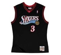 Outerstuff Youth Allen Iverson Philadephia 76ers Maillot classique en bois dur Noir, Garçon, noir, jeunesse Small