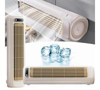 Outfany Cooling Ace Climatiseur portable Mini Aire Acondicionado Portatil, Libiyi Cooling Ace, Shirem Cooling Ace, ventilateur de bureau portable - 3 vitesses, chargement USB (beige)
