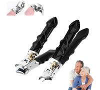 Outfany MaîTre Coupe-Pro,Coupe Ongle Outfany,Coupe Ongles Pieds Dur Et Epais,Coupe-Ongles Ergonomique Avec TêTe InclinéE Pour Personnes âGéEs (2pcs)