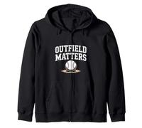 Outfield Matters Baseball Outfielder Athlete Sports |- Sweat à Capuche