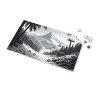 Outfoxed - Jeu pour enfants, sommets enneigés des montagnes avec téléphériques et palmiers, casse-tête pour filles de 3 ans, cadeaux pour les tout-petits de 2 à 4 (1 000 pièces)