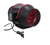 OutFyt 1 Pièces Ventilateur De Fumée 100mm Contrôle Vitesse En Ligne À Débit Mixte Avec Variable Ventilateurs D'extraction Silencieux Grande,Ventilation de l'air
