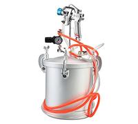 OUTFYT 10L Haute Pression Peinture Pot Alimentation Pistolet 2.0mm Buse Pulvérisateur Capacité Maison Commercial Revêtement,Haute efficacité(2.0)