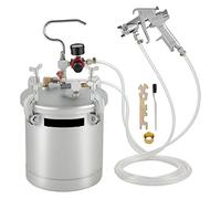 OUTFYT 2.5Gal Haute Pression Pot De Peinture Alimentation Pistolet 1.5mm Buse Pulvérisateur 10L Capacité Maison Commercial Revêtement,Haute efficacité