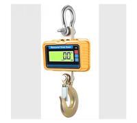 OUTFYT Balance de Grue étanche 3000kg, Affichage LCD, Balance électronique Suspendue, télécommande, Crochet en Acier allié Robuste, Balance de Poids 3T,Pesage Précis(Giallo)