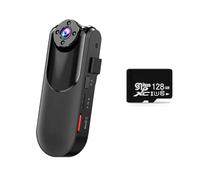 OUTFYT Caméra portée sur Le Corps, enregistreur vidéo HD DVR, sécurité, Rotation à 90 degrés, Vision Nocturne, détection de Mouvement, Mini caméscopes, Série Garde(4K＋WiFi＋GPS)