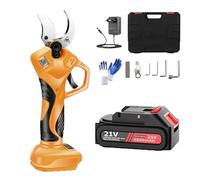 OUTFYT Ciseaux électriques d'élagage sans Fil, Machine électrique avec Tige d'extension Pliable de 6. Pieds, diamètre Coupe 40mm (1. Pouces),Série Professionnelle(Pole Less 1 Battery)