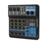 OUTFYT Console de mixage de Carte Son HD A4 A5, mélangeur Audio Professionnel 4 à 5 canaux,Compatibilité Universelle