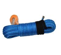 OUTFYT Corde de treuil synthétique Bleu 12mm * 30m avec Crochet, Corde à Plasma, câble Kevlar, Extension,Polyvalent