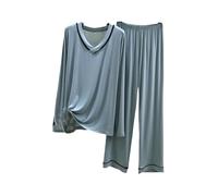 OutFyt Ensembles De Pyjama Femme Ensemble De Pyjama en Modal pour Femme, Haut À Manches Longues et Pantalon, Vêtements De Nuit, Ensembles De Pyjama Doux en Deux Pièces, Ensembles De Pyjama pour F