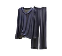 OutFyt Ensembles De Pyjama Femme Ensemble De Pyjama en Modal pour Femme, Haut À Manches Longues et Pantalon, Vêtements De Nuit, Ensembles De Pyjama Doux en Deux Pièces, Ensembles De Pyjama pour F