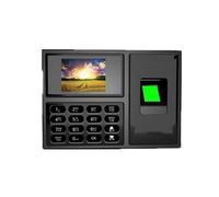 OUTFYT Horloge de pointage, Machine présence A4 Machine d'empreintes digitales Carte à Puce Mot Passe, sans Papier et économique