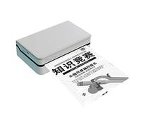 OUTFYT Imprimante Portable, 113mm 300dpi Mini Prise en Charge sans Fil Android iOS BT Bluetooth sans Fil Photo OCR étiquette mémo imprimante Thermique Portable de Poche Imprimez à Tout Moment