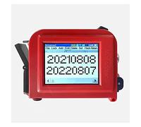OutFyt Imprimante Portable, Écran Tactile de 12,7 mm QR Bar Code Batch Date Logo Étiquette d'expiration Portable Portable Jet Thermique imprimante à Jet Thermique Imprimez à Tout Moment