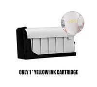 OUTFYT Imprimante Portable, PrintPods Imprimante de Poche Mini imprimante de Tatouage à Jet d'encre Portable avec Cartouche d'encre Connexion WiFi Imprimez à Tout Moment(Only Yellow Ink)