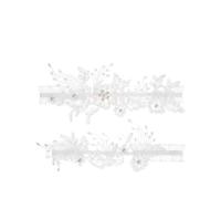 OutFyt Jarretiere Une Paire De Jarretières De Mariage pour La Mariée, Ensemble De Jarretelles De Mariée En Dentelle De Perles, Accessoire De Mariage pour Future Mariée, Soirée De Poule, Accesso