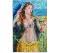 OUTFYT Konstantin Razumov Affiche élégante Lady Toile Wall Art Konstantin Razumov Imprime Konstantin Razumov Peinture pour la décoration de la Maison 50x70cm sans Cadre