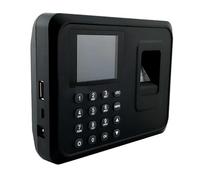 OUTFYT Machine de présence d'empreintes digitales biométriques USB Scanner Casier Carte pointage Mot Passe for système sécurité 2,4 Pouces, sans Papier et économique