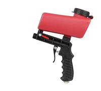 OUTFYT Machine de sablage réglable, pistolet pneumatique, ensemble, dispositif antirouille,Surface polyvalente(7090 Red)