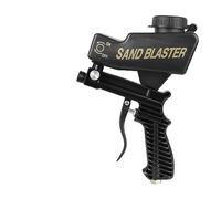 OUTFYT Machine de sablage réglable, pistolet pneumatique, ensemble, dispositif antirouille,Surface polyvalente(7090A Black)
