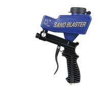 OUTFYT Machine de sablage réglable, pistolet pneumatique, ensemble, dispositif antirouille,Surface polyvalente(7090A Blue)