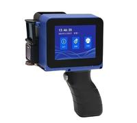 OUTFYT Mini imprimante Portable à Jet d'encre for Codes-Barres, Format 12,7 mm, avec numéro de lot et Date péremption. Prend en Charge 28 Langues,Multi-Surface(Green Ink Cartridge)