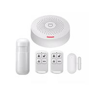 OUTFYT PW150 Tuya système d'alarme Domestique sans Fil sécurité cambrioleur Smart Home APP contrôle avec capteur de Mouvement PIR, Installation Et Utilisation Faciles